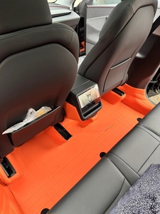Tapis de sol universel pour voiture Tesla en cuir imperméable coloré personnalisé pour tous les modèles - Model <span class=keywords><strong>X</strong></span> et Model S - Product Image 6