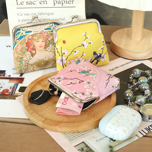 कस्टम मोनेदेरो चूस लॉक कपास क्लासिक सिक्का पर्स कार्टेरा मजार मिनी बैग - Product Image 2