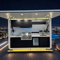 Kiosque de cuisine mobile pour fêtes en plein air |   Station de barbecue pliable avec éclairage LED et évier intégré