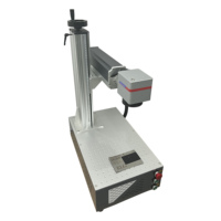 Nouvelle machine de marquage laser à fibre métallique à refroidissement par air Mini 20W/30W/50W pour le marquage de l'acier inoxydable, des accessoires, des porte-clés, des étiquettes, DXF