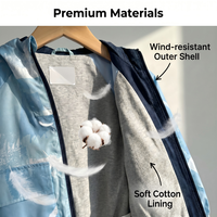 Veste coupe-vent pour enfants, veste légère pour l'extérieur, fournisseur