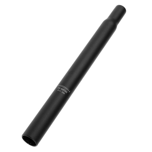 Rallonge de tube de selle de vélo en alliage d'aluminium de 27.2mm x 350mm noir argenté tige de selle de vélo avec un design élégant - Product Image 1