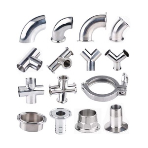 Aohoy <span class=keywords><strong>Din</strong></span> 11850 <span class=keywords><strong>11851</strong></span> Conexión Sanitaria Triclamp 304 316L de Acero Inoxidable, Abrazadera Tri-Clamp para Soldar, Férula TC Clover, Superficie Pulida - Product Image 5