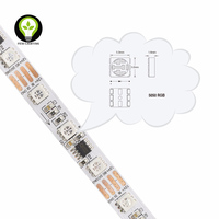 Bande LED adressable Dream Color 5050 RGBW RGB WS2811DMX512 USB 10mm 60LEDs/mètre Cuivre SPI pour Projet Décoration DC24V