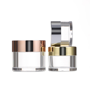 Envase Cosmético Portátil de Tamaño Compacto 15/30/60g, Cuerpo Transparente de PS, Acabados Personalizables de Lujo, Reciclable, para Cosméticos de Marca - Product Image 1