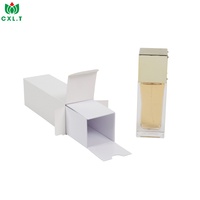 Boîte d'emballage cosmétique de luxe, boîte en papier pliable avec logo personnalisé pour flacon de parfum