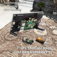 Écran tactile LCD IPS HD 1024x600 de 7 pouces pour Raspberry Pi, mini PC portable, moniteur 3B+/4B/5B/Zero, support GT911 Driver