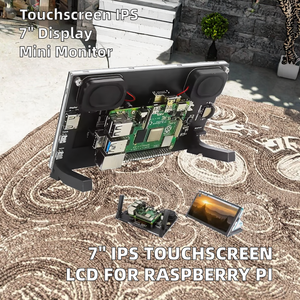 Pantalla LCD Táctil IPS HD de 7 Pulgadas y 1024x600 para <span class=keywords><strong>Raspberry</strong></span> <span class=keywords><strong>Pi</strong></span>, Mini <span class=keywords><strong>PC</strong></span>, Monitor Portátil, Compatible con 3B+/4B/5B/Zero Stand, Controlador GT911 - Product Image 2