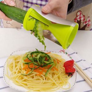 Wholesale 4-in-1 Spiral Funnel <b>Shredder</b> 4 Types of Blades Kitchen Spiral <b>Vegetable</b> Slicer Salad Tool - Product Image 2