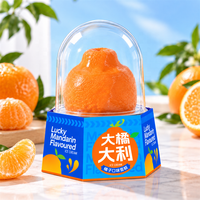 Op maat bedrukte papieren hoesjes en PET plastic bakjes voor 3D fruitvormige ijslollies, diepvriesdesserts en voedsel.