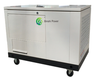 Portable 10KW 15KW 20KW 30KW 35KW tracteur caravane gaz groupe électrogène simple 3 phases refroidissement par eau double carburant essence GPL générateurs