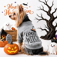 Nouvelle arrivée : adorable sweat-shirt en polyester pour petits chiens et chats, costume de sorcière pour Halloween, idéal pour les fêtes et les séances photo.