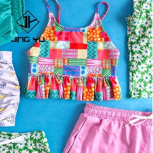 Maillots de bain pour enfants de haute qualité, personnalisés, à faible MOQ, avec un design imprimé, tendance, deux pièces - Product Image 2