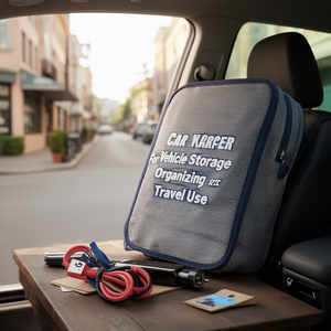 Bolsa de red para cargador de coche, accesorios de organización para almacenamiento en vehículos, uso en viajes - Product Image 2