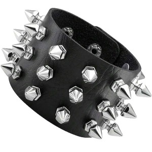 Sınır ötesi Harajuku tarzı Punk Bakır Gerdanlık Bambu Zincir Kalp şeklinde Unisex Üç parçalı Boyun Halkası Bilezik Seti Kalın - Product Image 5