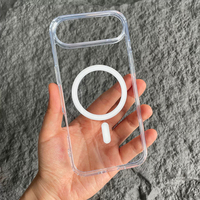 Anti-jaunissement vente en gros clair Anti-chute magnétique Transparent TPU PC housse de protection pour téléphone pour iPhone Air 17 Pro 17 16 15
