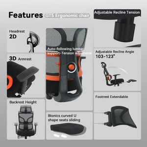 Yeni konfor oyun sandalyesi ergonomik yönetmenler sandalye uzanmış bilgisayar sandalyeler örgü iş döner Execut ofis oyun sandalyesi Revolve - Product Image 4