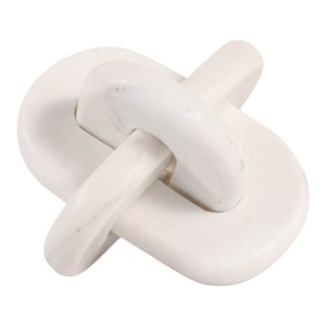 Scultura a nodo in marmo per l'arredamento del soggiorno, decorazione da tavolo per bagno, ufficio, mensola, ingresso, consolle. - Product Image 2