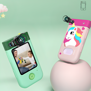 Telefono Giocattolo Educativo per Bambini con Doppia Fotocamera, Schermo Touch, Giochi Didattici e Sveglia, Ricaricabile USB, Lettore Musicale - Product Image 2