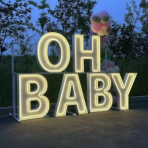 Lettres et chiffres lumineux <span class=keywords><strong>LED</strong></span> RGB néon 2ft 3ft 4ft – Grandes décorations de fête pour événements extérieurs et mariages - Product Image 3