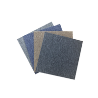 Ticari ev için bitüm çevre dostu Antislip pp ofis halı karoları 50*50 zemin halısı