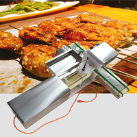 Machine automatique de gril de brochette de Satay de poulet de boeuf/machine automatique de brochettes Kebab/brochette de Satay de Souvlaki de viande de BBQ
