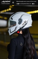 Casque de moto intelligent avec caméra et casque Bluetooth, éclairage LED pour les livraisons et les trajets urbains