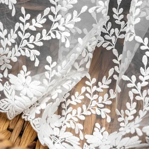 Factory Direct African Flower Cotton Lace Embroidered Fabric For Clothing Accessories