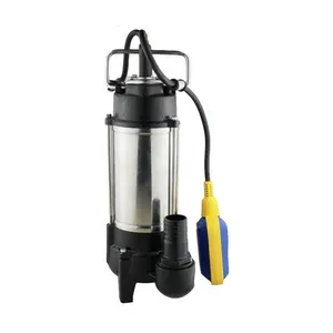 2Inch 220V 1HP Electric Stainless Steel Vertical Submersible Sewage Cutting Water Pump With Float Switch