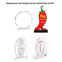 Decoraciones Acrílicas Personalizadas para Negocios, Artesanías, Placa de Recuerdo Ligera e Inspiradora, Trofeo de Premio Acrílico