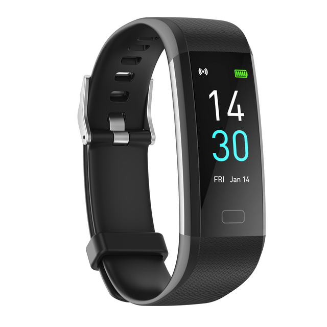 New S5 Smart Band Watch Waterproof Health Tracker with Heart Rate Chronograph & Thermometer GPS TFT Display Sports Style