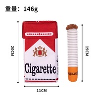 Drôle de Cigarette créative interactif pour chien Jouets en peluche Cigarette pour chien Jouet à mâcher avec son grinçant Cigarette Cachant Pipe Sac