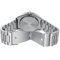Montres à quartz pour hommes NS Never Stop N983, étanches à 30 m, aiguilles lumineuses, bracelet en acier inoxydable, date automatique, montre-bracelet pour hommes