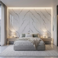 Panneau décoratif moderne en bois WPC avec placage de bambou et cristal de carbone pour salle de conférence