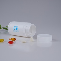 180 ml HDPE Beyaz Vitamin Şişesi, Tablet, Kapsül, Toz, Besin Takviyeleri için, Sızdırmaz, Çocuk Güvenlikli Kapaklı ve Sızdırmazlık Folyolu