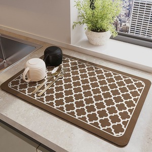 Tapete de Tierra de Diatomeas para Encimera de Cocina 40x60cm Antideslizante con Patrón Geométrico para Fregadero y Mesa - Product Image 2