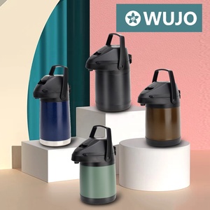 WUJO Vente chaude Thermos à pompe à double paroi en acier inoxydable personnalisé 2L 2.5L 3L 3.5L 4L 5L pour eau chaude et froide 24h - Product Image 4