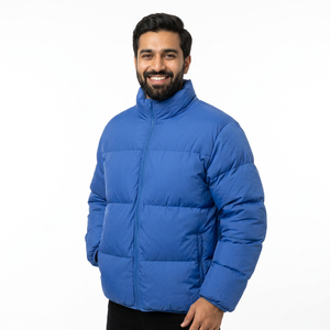 Vêtements de sport Veste matelassée d'hiver avec col haut rond et rembourrage matelassé Isolation Veste en duvet ripstop hydrofuge - Product Image 1