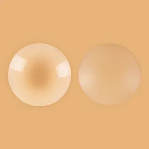 Couvre-mamelon adhésif réutilisable en silicone de couleur nude <span class=keywords><strong>sans</strong></span> colle pour gros seins - Product Image 1