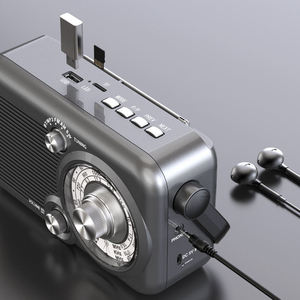 Retro Multi-Band Factory Retro 3-Band Radio AM FM SW Portable with BT Function <b>USB</b>-C Rechargeable Radio Vintage Style Outdoor - Product Image 3