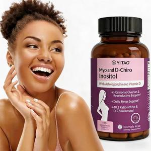 Cápsulas de Mioinositol y D-Chiroinositol 40:1 de Marca Privada OEM, Apoyo Hormonal para Mujeres con Ácido Fólico y Complejo Vitamínico B - Product Image 3