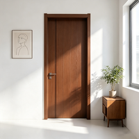 Porte intérieure en bois au design minimaliste résistant à l'eau pour chambre d'hôtel, salle de jeux d'échecs, ensemble de portes de maison, fabricant sur mesure