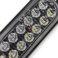 Voyant d'avertissement latéral ultra-mince 24V: flash stroboscopique à 12 LED pour camions et camionnettes transfrontaliers