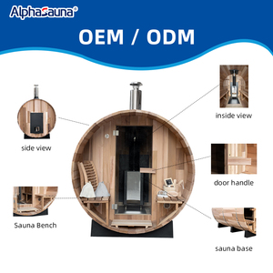 أفضل ساونا هجينة في الهواء الطلق بأقل سعر للمنزل ساونا بودر مسبق الصنع للمنزل 4 أشخاص لاختيارية - Product Image 3