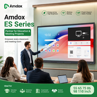 Tableau interactif intelligent Amdox ES avec Android 14 EDLA et partage sans fil pour les distributeurs et les intégrateurs de systèmes