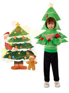 Costume da Albero di Natale Unisex per Bambini, Abbigliamento da Balletto con Stampa Digitale per Feste, Vacanze, Spettacoli e Travestimenti Scolastici - Product Image 2