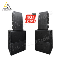 Système de sonorisation Line Array L-solution Active H20 & H228 8+4, 10 pouces, 4x Subwoofers doubles 18 pouces, puissance de crête 2500W pour concerts et églises