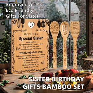 Juego de Tablas de Cortar de Bambú para el Día de la Madre con Espátula, Utensilios de Cocina, Regalo para las Fiestas, Juego de Tablas de Cortar en Forma de Corazón - Product Image 2