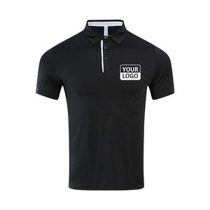 Promotion – T-shirt Polo Sport Homme en Tissu Soie Glacée à Séchage Rapide, Respirant, Coupe Musclée pour l'Été et la Salle de Sport - Product Image 5