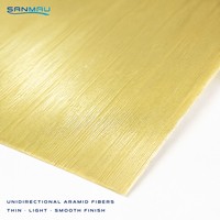 Tissu aramide UD anti-coupure pour inserts de gants, 220 g/m², résistant aux coupures et aux perforations, tissu de protection unidirectionnel haute résistance